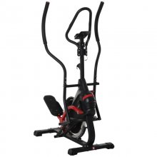 HomCom Bicicleta Elíptica con Pantalla LCD Negra en PcComponentes