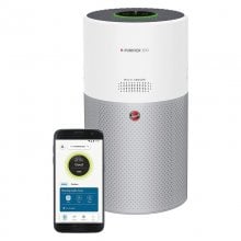 Hoover Hpurifier 300 hhp30c purificador aire inteligente multisensores wifi alexa y google home filtro triple capa hepa inactivación polen alertas cadr 290m3h silencioso 3