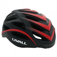 Livall Casco Inteligente bh62neo de bicicleta para carretera luz trasera intermitente y sistema sos certificación bluetooth navegación bh62 5761cm negrorojo