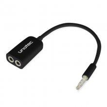 Unotec Duplicador Jack 3,5mm Negro en PcComponentes