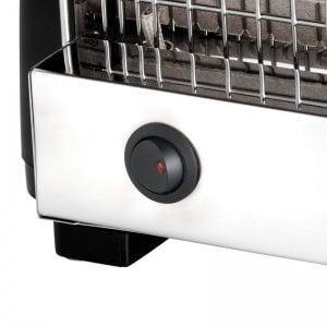 Tostapane Moulinex Multipan On/Off – 760W Per 4 Fette, 2 Superfici Aperte, Acciaio Inox, 4 Scomparti, Compatto E Potente