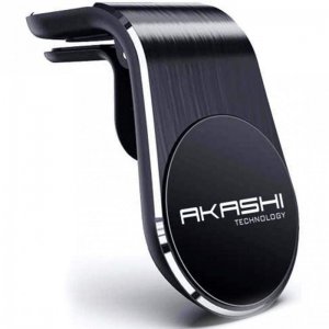 Akashi Altmagalcar Soporte Smartphone Imantado 360º para Coche Negro