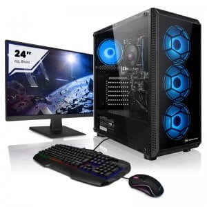 Megaport Pack PC AMD Athlon 300GE/16GB/1TB+120GB SSD + Pantalla 24" FullHD + Teclado/Ratón Gaming