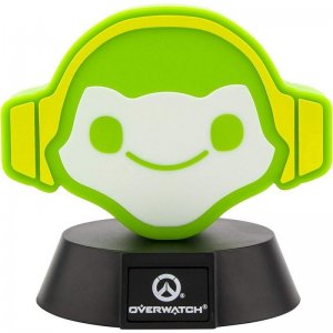 Paladone Overwatch Icon light coleccionable lucio lámpara ideal dormitorios de niños oficina y hogar pop culture gaming merchandise verde lampara