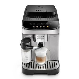 DeLonghi Magnifica Evo Cafetera Superautomática con Depósito de Leche 15 Bares Plateada 5 Bebidas