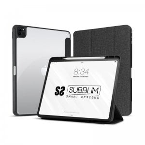SUBBLIM Custodia Per Tablet Con Tastiera Micro USB Spagnola Da 10 1 A 11 Pollici Chiusura Magnetica Usb C Compatibile Dispositivi Android Nero 3150912015