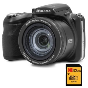 FOTOCAMERA BRIDGE KODAK PixPro AZ255 Zoom ottico 25x, 16,15 megapixel, NERO