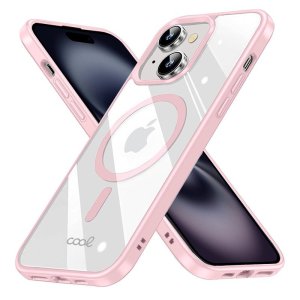 GoodcAcy Magnetica Trasparente Cover con cordino per 16 Pro iPhone,Compatibile con MagSafe - Custodia con Laccio Collana Tracolla Regolabile catena Case, con Cordino e 360° Anello Supporto,Viola
