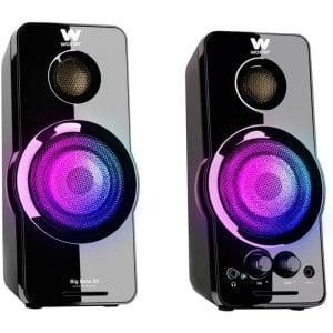 Trust GXT 609 Zoxa PC Lautsprecher Mit RGB-Beleuchtung & Sabrent USB Hub 2.0 – 12W, Schwarz