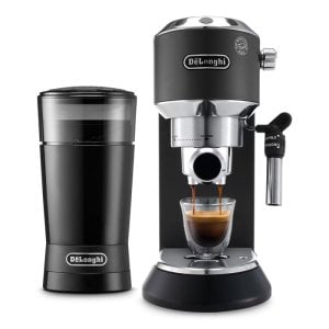 Delonghi Dedica Style EC685BK Cafetera Espresso Manual Con Función Flow Stop + Molinillo De Regalo