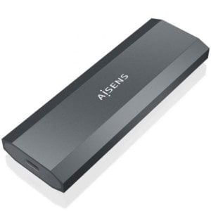 Caja Externa De Aluninio USB-C 10Gbps A NVMe M.2 O SSD M.2 SATA - Sin Herramientas Para SSD M.2 NGFF - 11