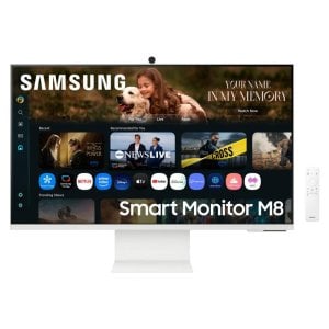 Samsung M80F 32" 4K Ultra HD 60Hz VA Smart HDR10+ Blanco USB-C Altura Ajustable