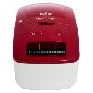 Impresora Etiquetas Alámbrica Brother QL-600R Rojo Blanco Direct Thermal USB