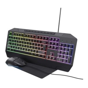 Teclado Trust GXT 791 membrana completo con retroiluminación RGB y pack gaming