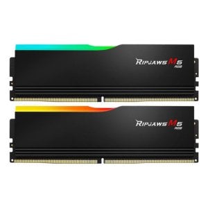 Memoria RAM G.Skill Ripjaws M5 RGB F5-6000J3036F24GX2-RM5RK 48GB 2x24GB DDR5 6000MHz CL30 Intel XMP RGB Negro