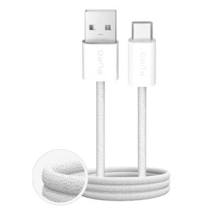 Cavo Prio USB-C To USB-C 5A: Ricarica Rapida E Sincro, 0.6m, Bianco!