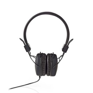 Auriculares Nedis HPWD1100BK con cable, cómodos, color negro