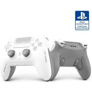 Mando inalámbrico SCUF Omega Blanco para PS5 y PC con 11 Entradas Programables