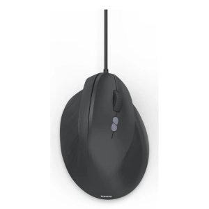 Ratón Hama ECM-500R USB cableado 1800 DPI negro diseño vertical ergonómico