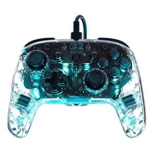 Mando Turtle Beach Afterglow Switch 2 RGB Cable Botones Programables Transparente
