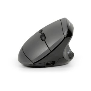 Ratón BakkerElkhuizen MidWay Inalámbrico Bluetooth USB-C 4000 DPI Gris Negro Ergonómico