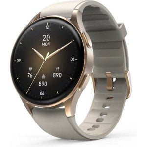 Hama Smartwatch 8900 Bluetooth GPS 42mm AMOLED Dorado Beige IP68 SpO2 Pulsómetro Sueño