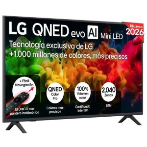 TV LG QNED evo MiniLED AI 43QNED80B6B 43" 4K UltraHD 60Hz Smart TV webOS HDR10 Pro