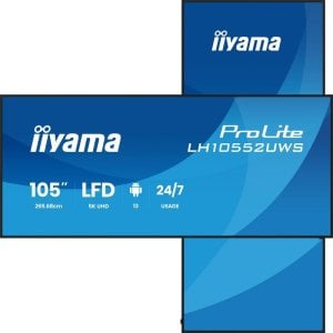 Monitor iiyama LH10552UWS-B1AG 105" UltraWide 5K IPS 60Hz Pantalla XL WiFi Android
