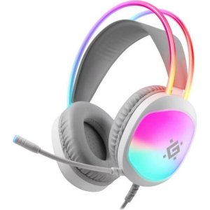 ⚠️ -37% ERROR · Auriculares Defender Eclipse RGB inalámbricos USB para gaming con aislamiento cerrado blancos