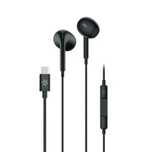 ⚠️ -48% ERROR · Auriculares Celly UP1300TYPECBK con cable USB-C para llamadas y música negros