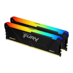 Memoria RAM Kingston FURY Beast RGB 64GB 2x32GB DDR4 3600MHz CL18 Negro