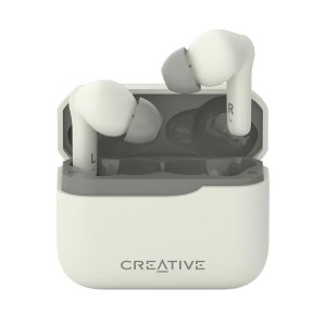Auriculares Creative Zen Air Plus inalámbricos Bluetooth con cancelación de ruido crema