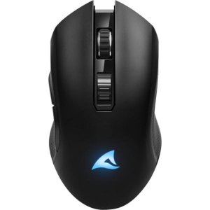 Ratón Sharkoon Skiller SGM30W Inalámbrico 6000 DPI Negro RGB 7 Botones