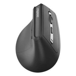 Ratón Rapoo EV310M inalámbrico vertical 2400 DPI negro mano derecha