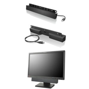 Altavoces Lenovo Soundbar Alámbricos 2,5 W RMS para PC Negro
