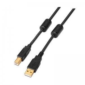 Cavo USB 2.0 Stampante Ultra Spec | A-Maschio A B-Maschio, Ad Alta Velocità 480 Mbit/s, Grigio