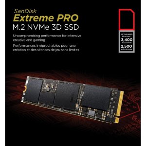 Disco Duro SanDisk Extreme Pro SSD 1TB PCI-E M.2 MVNe 3D