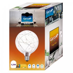 Bombilla Led Globo g125 starlight 12w e27. 360º. luz ideal para crear ambientes. garza vintage retro de filamento e27 1.2w