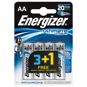 Energizer Ultimate Lithium Pilas AA L91 3+1 Unidades