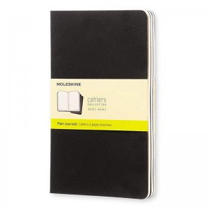 Moleskine Qp318 Cuaderno y block negro 80 hojas viaje cahier liso notas 21x13cm journal set 3 con tapa cosido visible libreta dura 16 desmontables 130x210