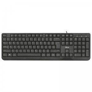 Trust Ziva Teclado Multimedia USB Negro