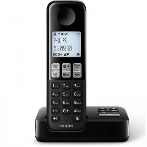 Philips D2551B/34 Teléfono Inalámbrico Negro