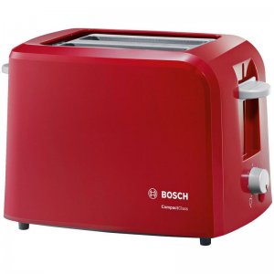 Bosch Compact Class TAT3A014 Tostadora Eléctrica 980W Roja