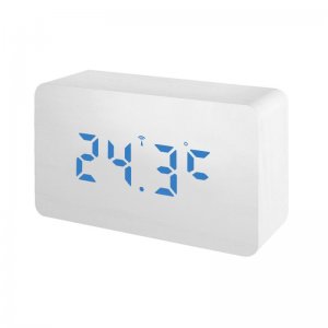 Bresser MyTime Reloj Despertador Blanco/Azul