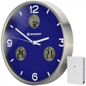 Bresser MyTime io NX Estación Meteorológica de Pared Azul