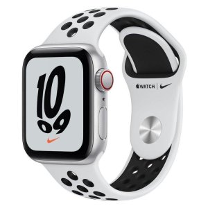 Apple Watch Nike SE GPS + Cellular 40mm Aluminio en Plata Correa Nike Sport  Platino Puro/Negra | PcComponentes.com