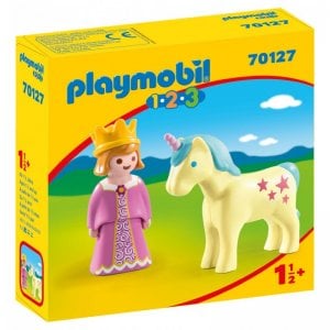 Playmobil Playmobil70127 1.2.3 princesa unicornio multicolor 70127 1 2 3