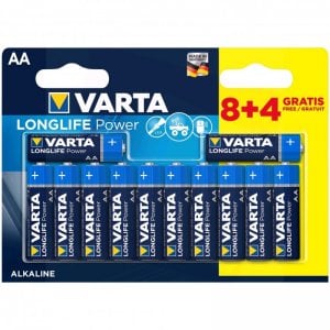 Varta Long Life Power Pack 12 Pilas AA LR06