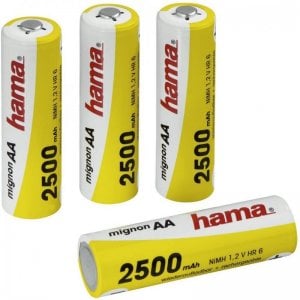 Hama Pack de 4 Pilas Recargables 2500mAh AA HR06