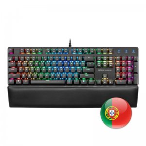 Mars Gaming MK5 Teclado Mecánico Gaming RGB Switch Marrón Portugués